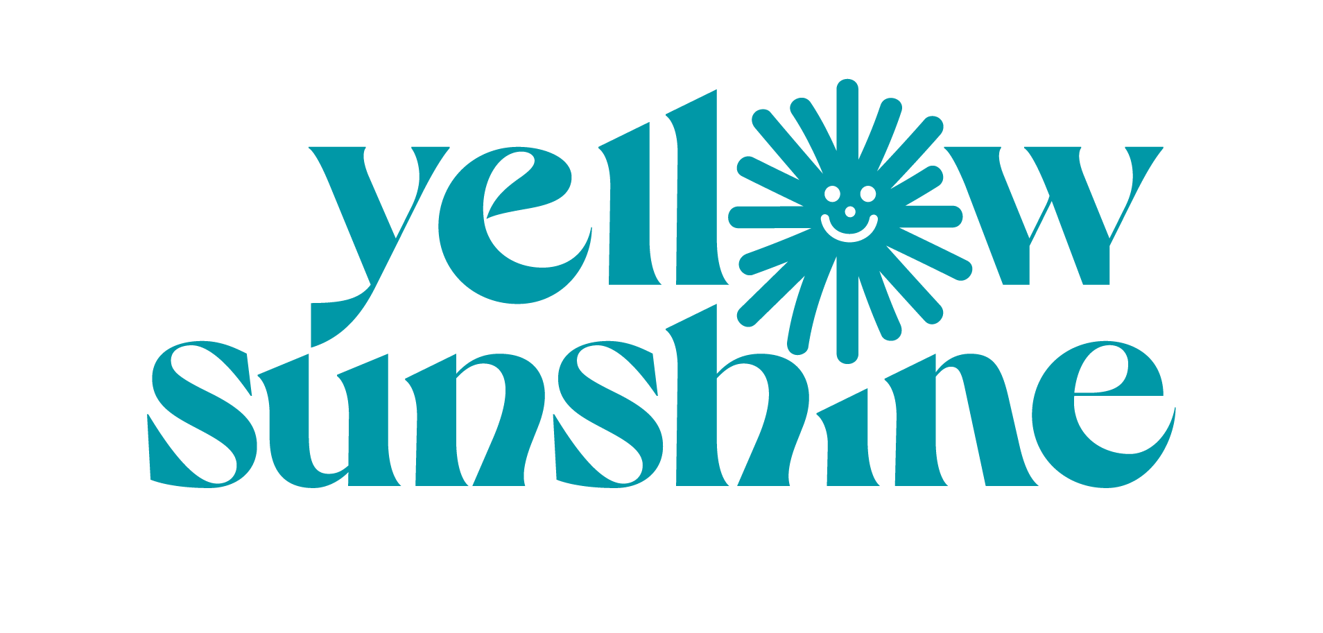 Yellow Sunshine – Logo – with illustration – Blue – RGB