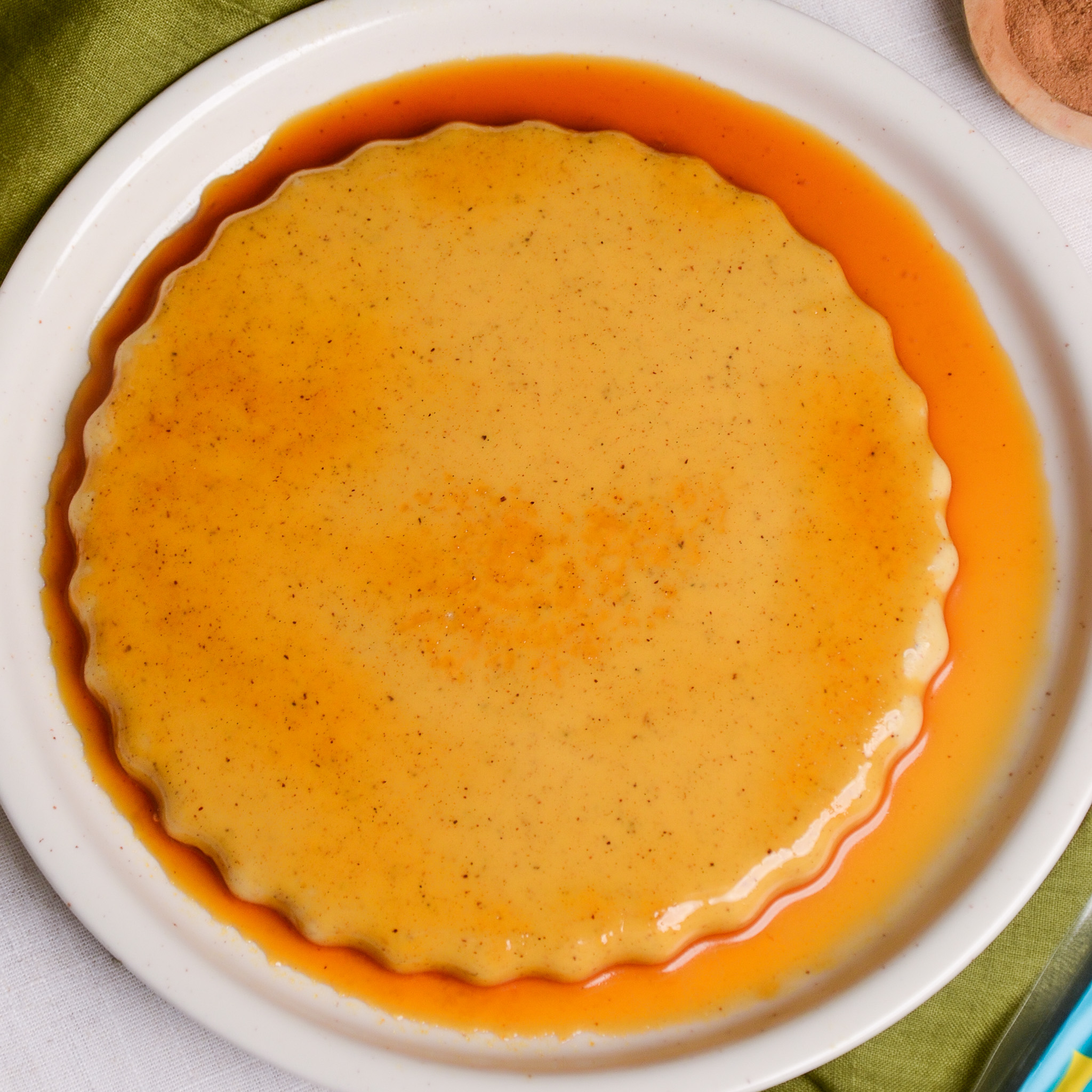 Gingerbread Crème Caramel “Brûlé”